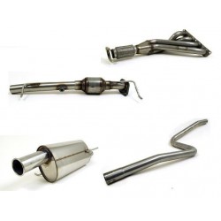 Piper Exhaust Ford Fiesta MK6 1.25 1.4 16v Steel Full System with silencer - A/B/C/D, Piper exhaust, TFIE10AS ABC